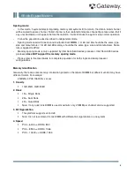 Preview for 8 page of Gateway GR160 F1 Specifications