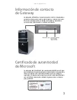 Предварительный просмотр 9 страницы Gateway GT3050m Guía De Referencia