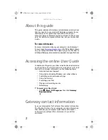 Preview for 8 page of Gateway GT5694 Reference Manual