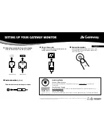 Gateway HX1901 Setup Manual предпросмотр