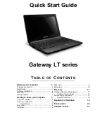 Gateway LT Series Quick Start Manual preview