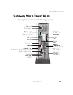 Preview for 23 page of Gateway Micro Tower User Manual