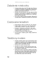 Preview for 80 page of Gateway ML6227v (Slovakian) Referenčná Príručka