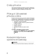 Preview for 10 page of Gateway ML6227z (Czech) Referenční Příručka