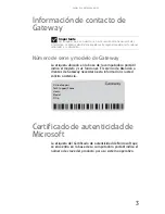 Preview for 11 page of Gateway MX6243m (Spanish) Documentación Del Hardware