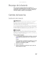 Preview for 65 page of Gateway MX6243m (Spanish) Documentación Del Hardware