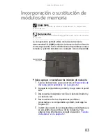 Preview for 91 page of Gateway MX6243m (Spanish) Documentación Del Hardware