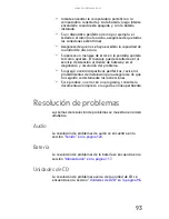 Preview for 101 page of Gateway MX6243m (Spanish) Documentación Del Hardware