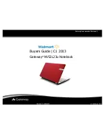 Gateway NV52L23U Buyer'S Manual preview