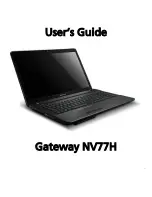 Gateway NV77H User Manual preview