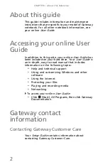 Предварительный просмотр 8 страницы Gateway NV7802u - NV - Core 2 Duo 2.2 GHz Reference Manual