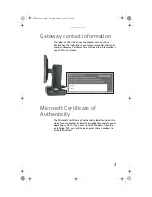 Preview for 9 page of Gateway Profile 6 Reference Manual