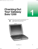 Preview for 7 page of Gateway Solo 1200 Manual