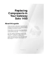 Предварительный просмотр 5 страницы Gateway Solo 1450 Service Manual