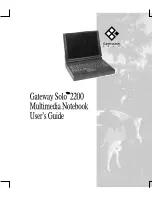 Gateway Solo 2200 User Manual preview