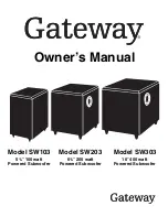 Preview for 1 page of Gateway SW103 Owner'S Manual