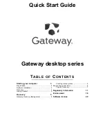 Gateway SX2100 Quick Start Manual предпросмотр