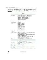 Предварительный просмотр 25 страницы Gateway Unmanaged Ethernet Switch User Manual