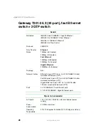 Предварительный просмотр 31 страницы Gateway Unmanaged Ethernet Switch User Manual