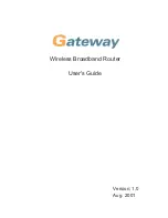 Gateway Wireless Broadband Router none User Manual предпросмотр