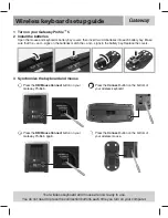 Preview for 1 page of Gateway Wireless keyboard Setup Manual