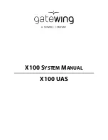 Gatewing X100UAS System Manual предпросмотр