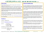 Предварительный просмотр 8 страницы GATOR JAWN 1BMNv6-25 Assembly And Setup Instructions