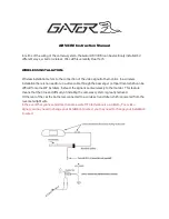 Preview for 1 page of Gator ARV43M Instruction Manual