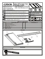 Предварительный просмотр 1 страницы Gator EFX Hard Fold Quick Start Manual