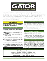 Preview for 7 page of Gator ETX SOFT ROLL UP Quick Start Manual