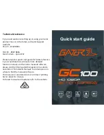 Gator GC100 Quick Start Manual preview