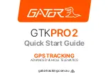 Gator GTKPRO2 Quick Start Manual preview