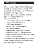 Preview for 31 page of Gator GTRACK3G User Manual