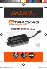 Gator GTRACK4G Product User Manual preview