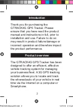 Preview for 2 page of Gator GTRACK4G Product User Manual