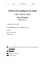 Gator M518 User Manual preview