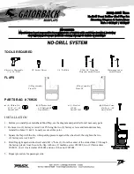 Gatorback Mudflaps GCR31F Mounting Diagram & Instructions preview