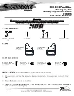 Preview for 1 page of Gatorback Mudflaps GCR43R Mounting Diagram & Instructions