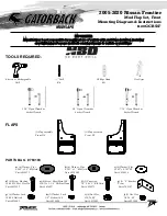 Gatorback Mudflaps GCR53F Mounting Diagram & Instructions preview