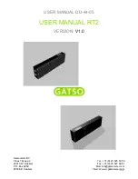 gatso RT2 User Manual preview