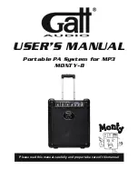 GATT AUDIO MONTY-8 User Manual preview