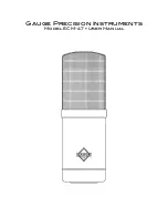 Gauge Precision Instruments ECM-47 User Manual preview