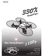 GAUI 330X Quad-Flyer Manual предпросмотр