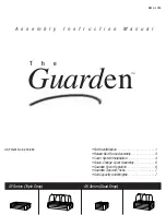 Preview for 1 page of GAURDEN GF Series Assembly & Instruction Manual