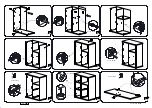 Предварительный просмотр 2 страницы Gautier Office RANGEMENT 1 PORTE 2 TIROIRS BASIC 113.270 Assembly Instructions