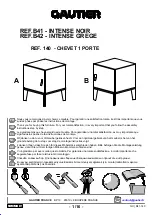 Предварительный просмотр 1 страницы Gautier INTENSE B41 Manual