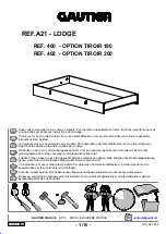 Gautier OPTION TIROIR 190 Assembly Instructions Manual предпросмотр