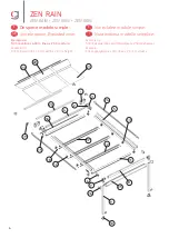 Предварительный просмотр 4 страницы gaviota ZEN RAIN Assembly Instructions Manual