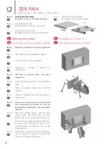 Предварительный просмотр 16 страницы gaviota ZEN RAIN Assembly Instructions Manual