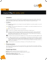 Preview for 1 page of Gavita Pro RS 2400e LED Manual